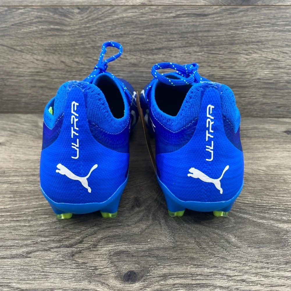 Puma Ultra Ultimate FG/AG Soccer Cleats Women 8.5 Blue 107507-03 PWRTAPE